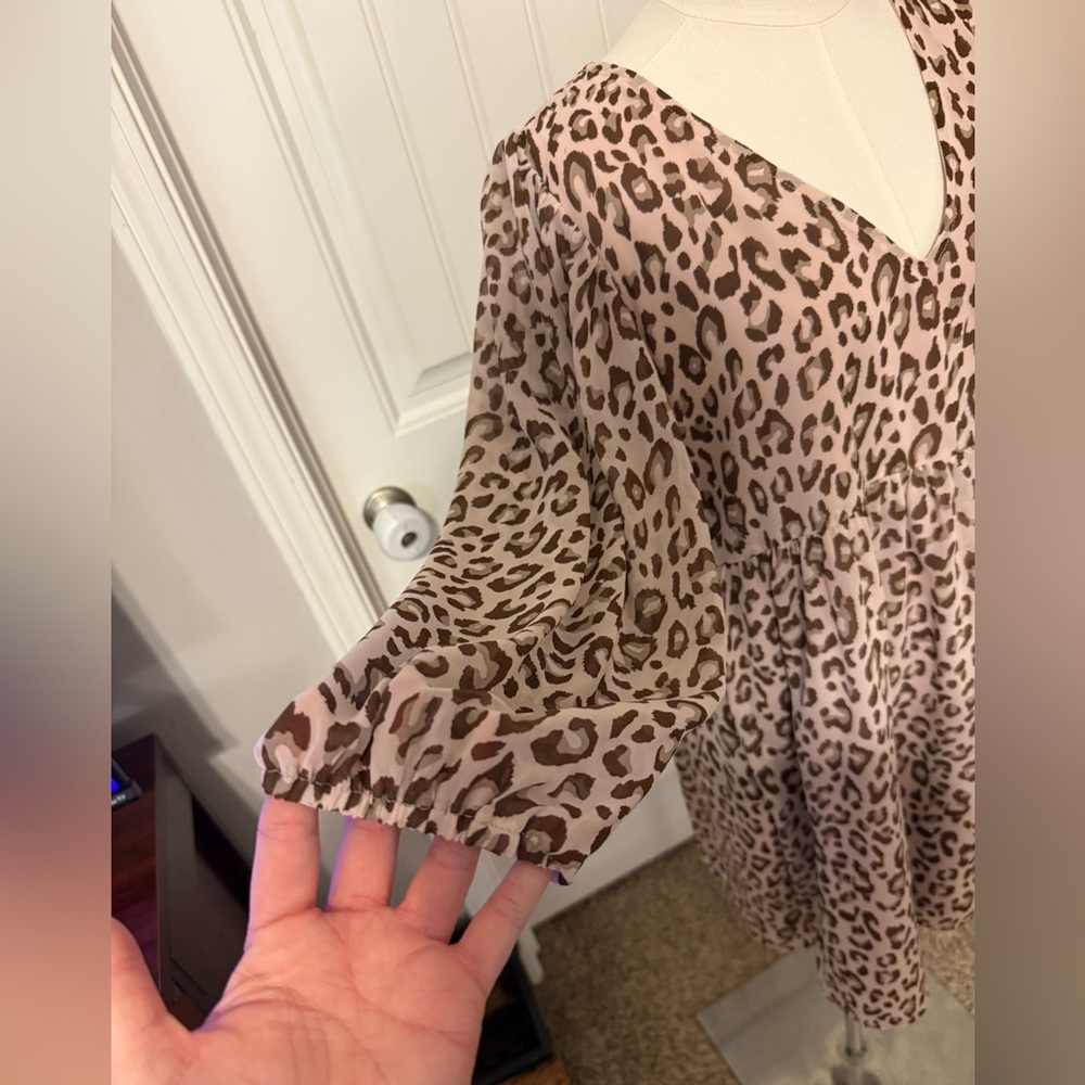 Baevely Animal Print Long Sleeve Dress - Picture 7 of 14